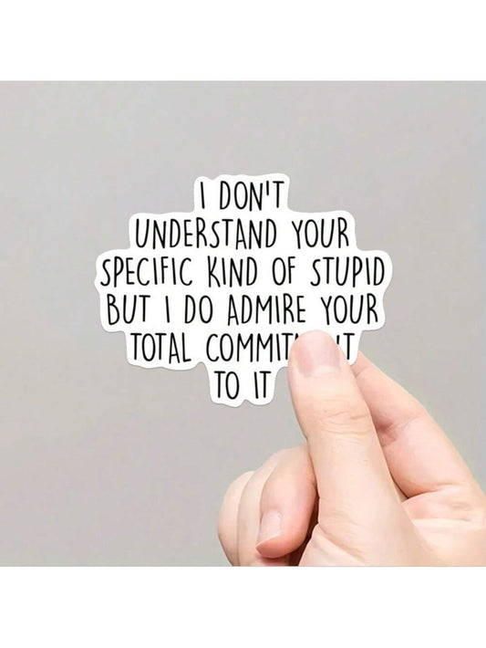 Funny "I Don't Understand Adulthood" Vinyl Sticker- Reusable