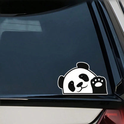 Funny Panda Design, Cute Car Stickers, Waterproof Vinyl Decals For Motorcycles And Cars, Creative Accessories
