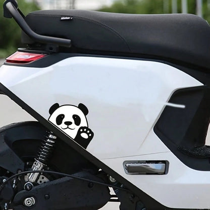 Funny Panda Design, Cute Car Stickers, Waterproof Vinyl Decals For Motorcycles And Cars, Creative Accessories