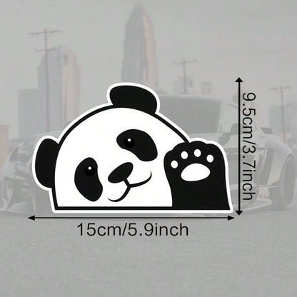 Funny Panda Design, Cute Car Stickers, Waterproof Vinyl Decals For Motorcycles And Cars, Creative Accessories