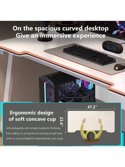 Gaming Desk Computer Writing Table Student Art Modren Simple Style PC Wood Suitable For Home, Office
