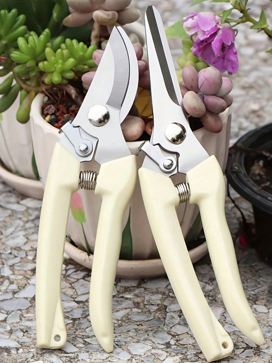 Garden Pruning Scissors Set- Ideal For Trimming, Pruning And Cutting Branches And Flowers, Gardening Shears, Plant Garden Clips, Bonsai And Fruit Picking