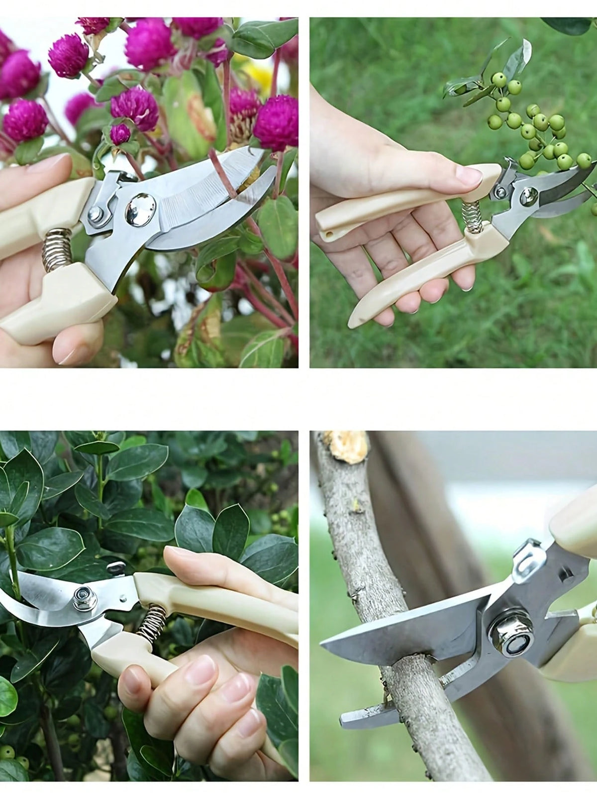 Garden Pruning Scissors Set- Ideal For Trimming, Pruning And Cutting Branches And Flowers, Gardening Shears, Plant Garden Clips, Bonsai And Fruit Picking