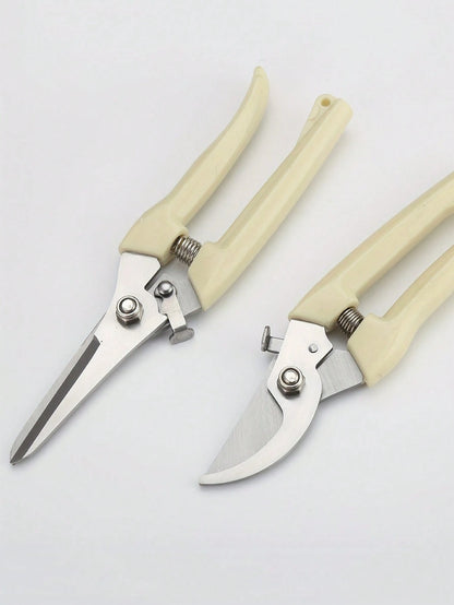 Garden Pruning Scissors Set- Ideal For Trimming, Pruning And Cutting Branches And Flowers, Gardening Shears, Plant Garden Clips, Bonsai And Fruit Picking