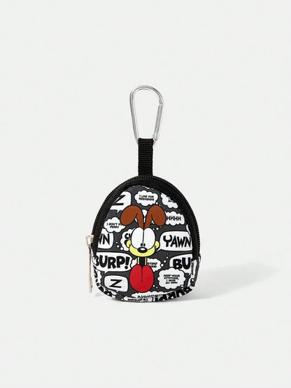 GARFIELD| Coin Purse With Clasp And Zipper Pocket, Multi-Function Storage Bag, Coin Collection Organizer Pouch, Suitable For Both Men And Women