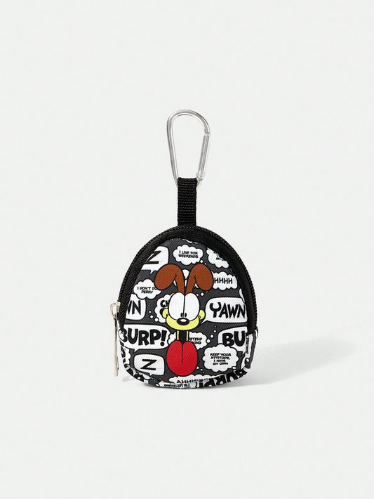 GARFIELD| Coin Purse With Clasp And Zipper Pocket, Multi-Function Storage Bag, Coin Collection Organizer Pouch, Suitable For Both Men And Women