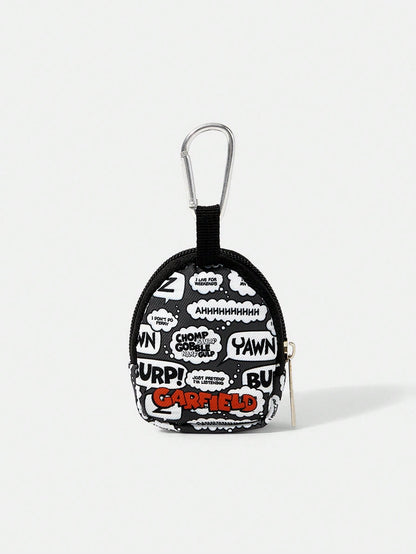 GARFIELD| Coin Purse With Clasp And Zipper Pocket, Multi-Function Storage Bag, Coin Collection Organizer Pouch, Suitable For Both Men And Women