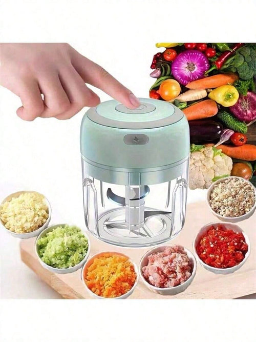 Garlic Chopper 250ml Vegetable Chopper,USB Cord Garlic Chopper, Onion Chopper, Portable Small Food Processor Garlic, Ginger, Chili, Vegetables, Garlic Chopper, Portable Veggie Chopper, Garlic Masher O
