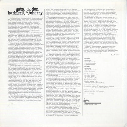 Gato Barbieri & Don Cherry (1976 RE)