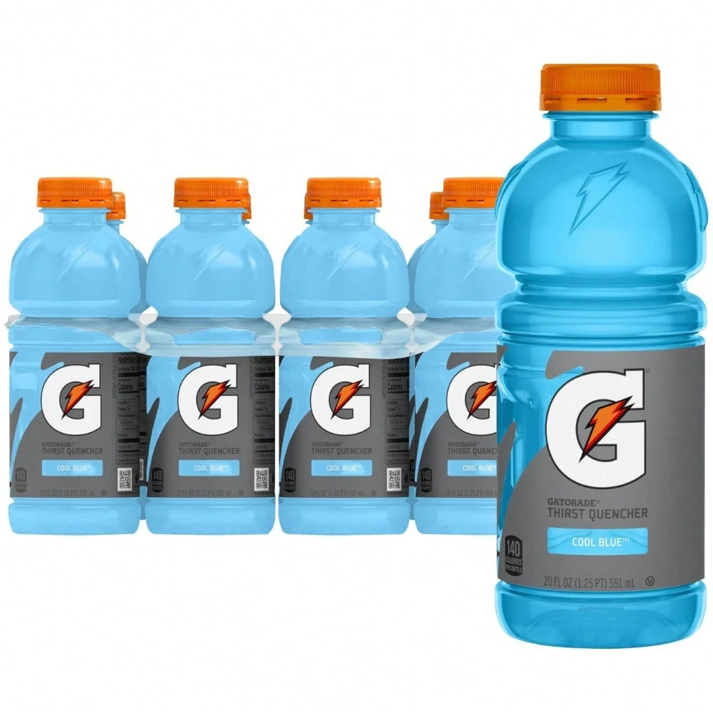 Gatorade Thirst, Cool Blue, 20 Fl Oz (Pack Of 8)