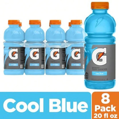 Gatorade Thirst, Cool Blue, 20 Fl Oz (Pack Of 8)