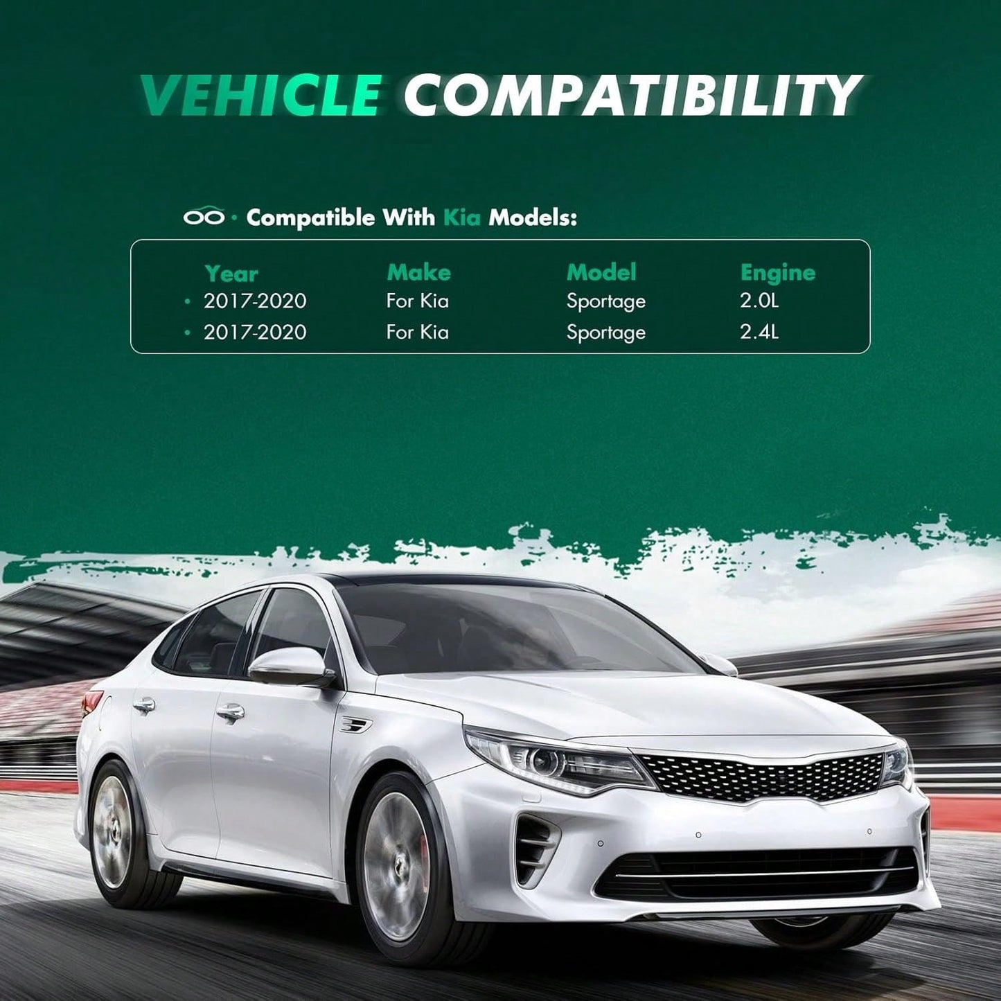 GCCSJ Mudguards,Mud Flaps,Front Rear Mud Flaps Splash Guards Fit For Kia For Sportage 2.0L L4 2017-2020,For Kia For Sportage 2.4L L4 2017-2020 Mud GuardsMade Of PVC, Waterproof, Sandproof, Wear-Resist