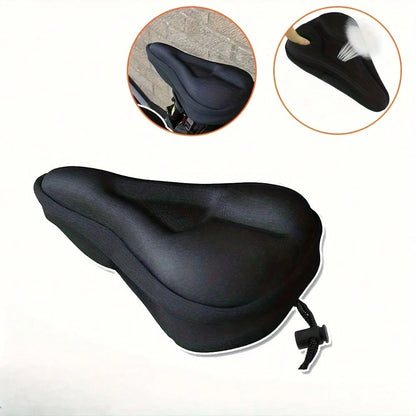 Gel-Filled Bicycle Seat Cushion, Comfortable Soft Pad For Men And Women, Suitable For Fitness Cycling
