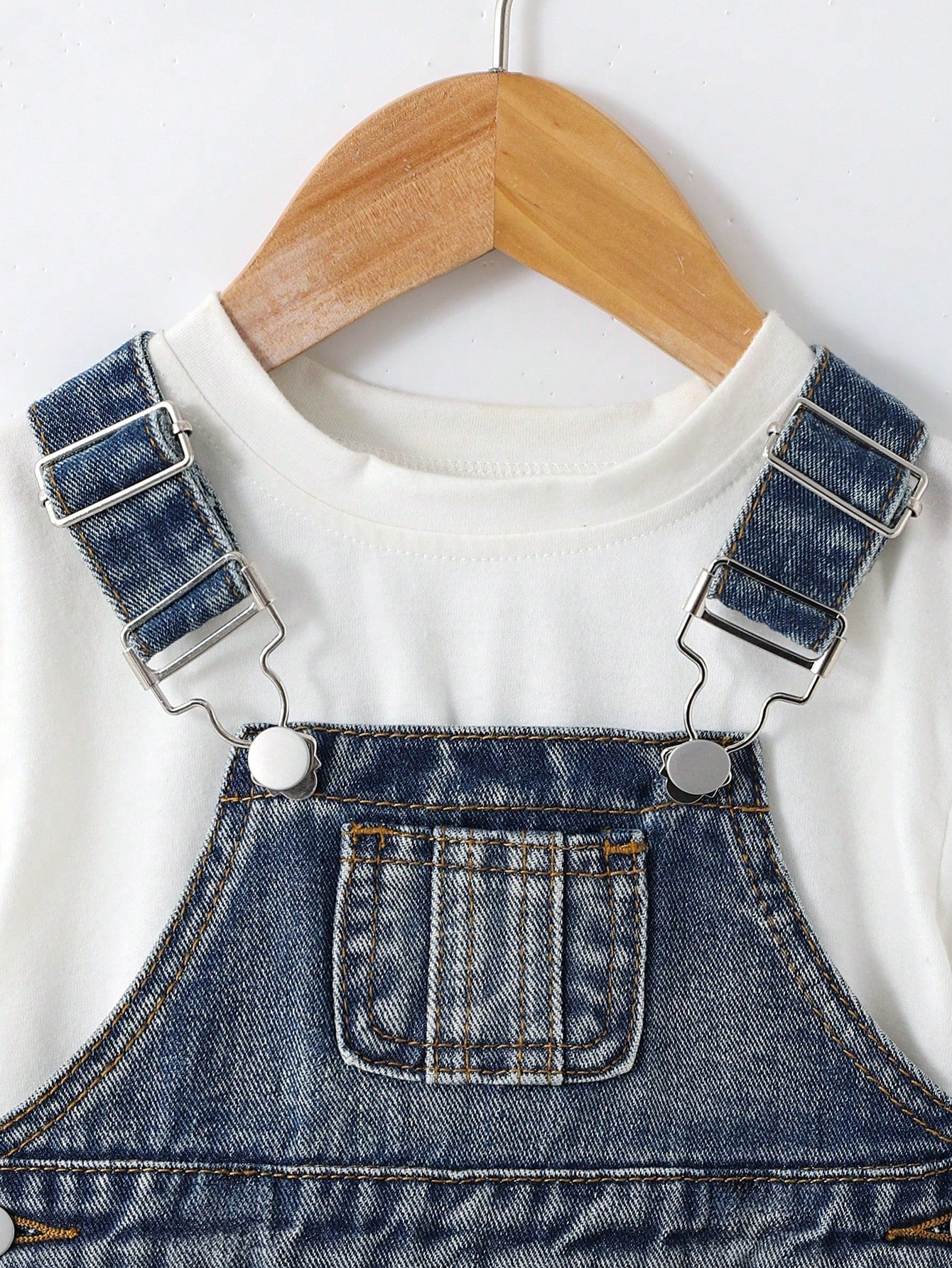 Genkimix Kids Baby Boy Casual Everyday Commute Fashion Street Ripped Denim Bib Pants (T-Shirt Not Included)