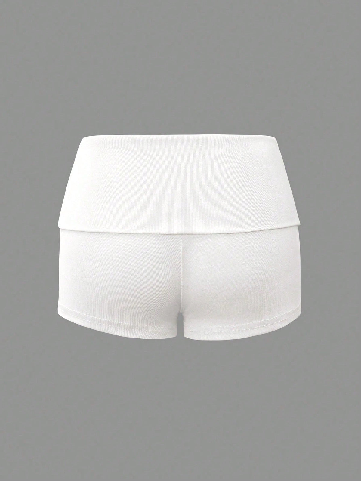 GLAMSKIN Women's Summer Solid Color Casual Slim Fit Shorts, Autumn Back To School Outing Bohemian Style Beach Vacation & White