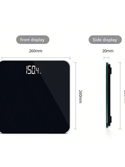 Glass Screen Weight Scale, High Precision Home Weight Scale With Smart Sensor, Hidden Bathroom Scale, Weight Loss Scale, Accurate To 0.05 Lbs, Bright LED Display And Clear Large Numbers, Quality Upgra