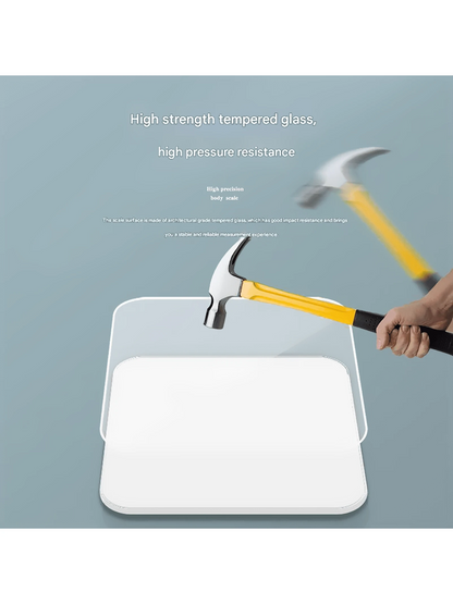 Glass Screen Weight Scale, High Precision Home Weight Scale With Smart Sensor, Hidden Bathroom Scale, Weight Loss Scale, Accurate To 0.05 Lbs, Bright LED Display And Clear Large Numbers, Quality Upgra