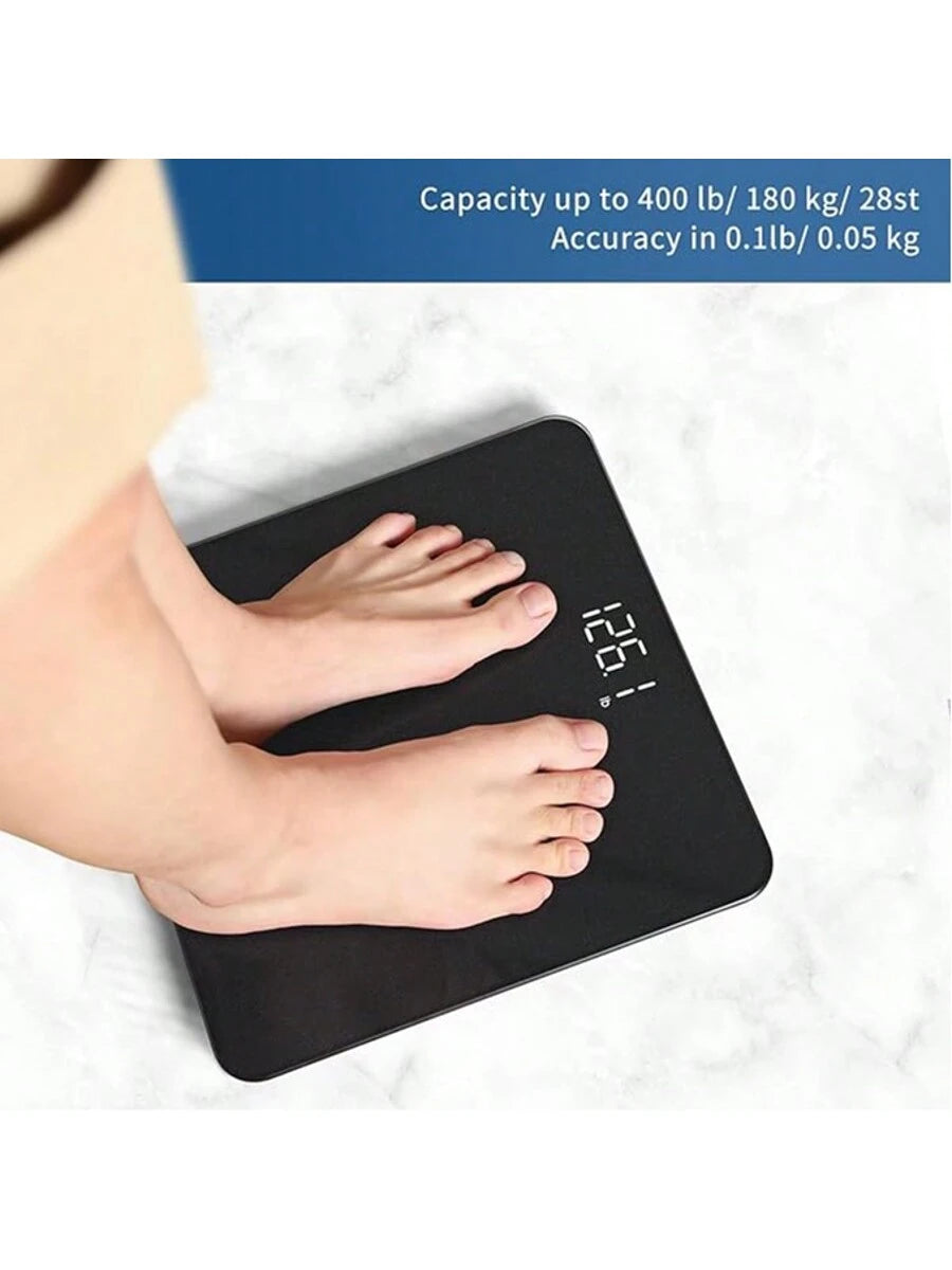 Glass Screen Weight Scale, High Precision Home Weight Scale With Smart Sensor, Hidden Bathroom Scale, Weight Loss Scale, Accurate To 0.05 Lbs, Bright LED Display And Clear Large Numbers, Quality Upgra