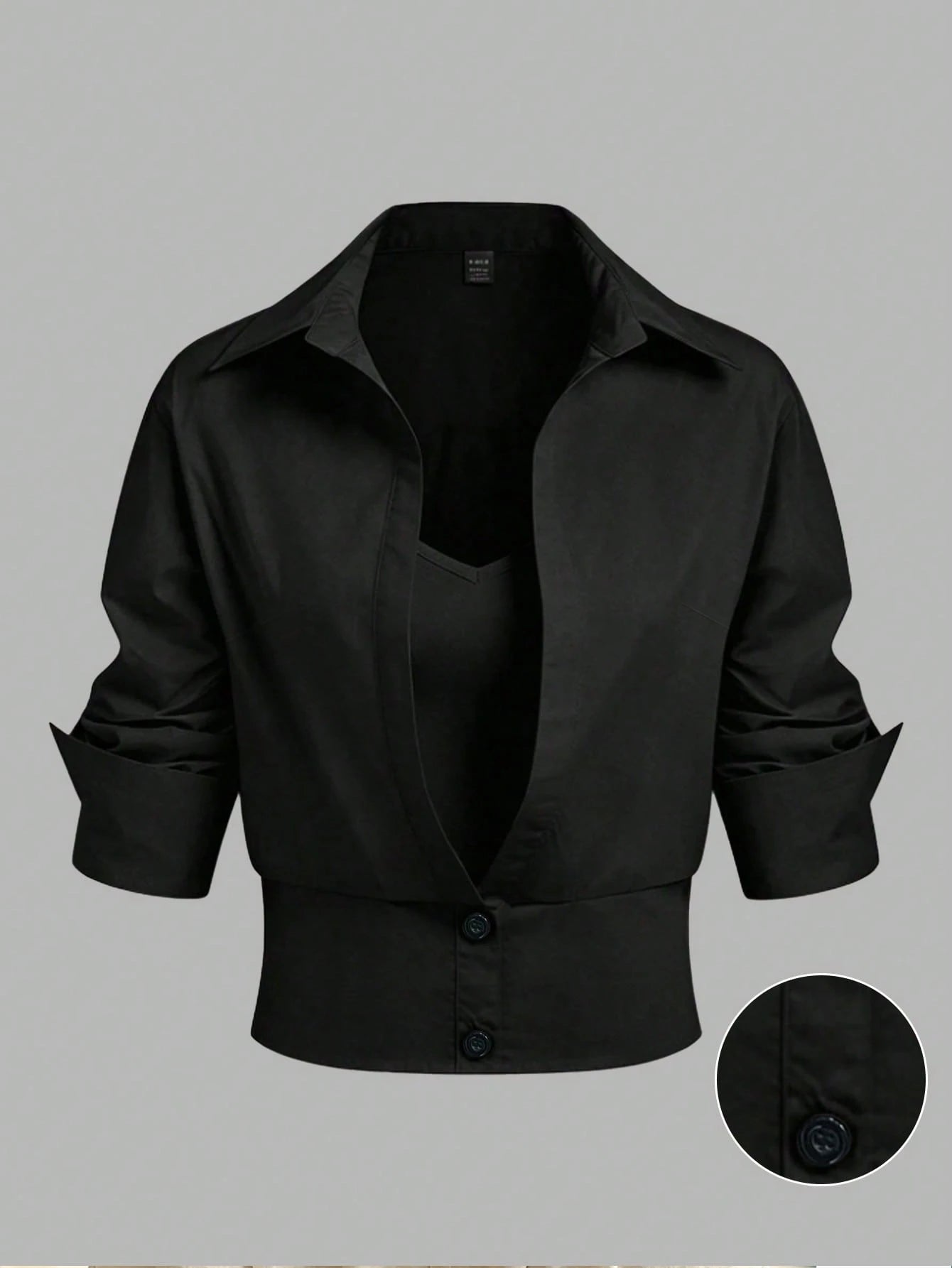 GlowEve CURVE Plus Size Designer Luxury Knit Patchwork Slim Fit Blouse Shirt, Summer Casual Outing And Commute Workwear Top Fall