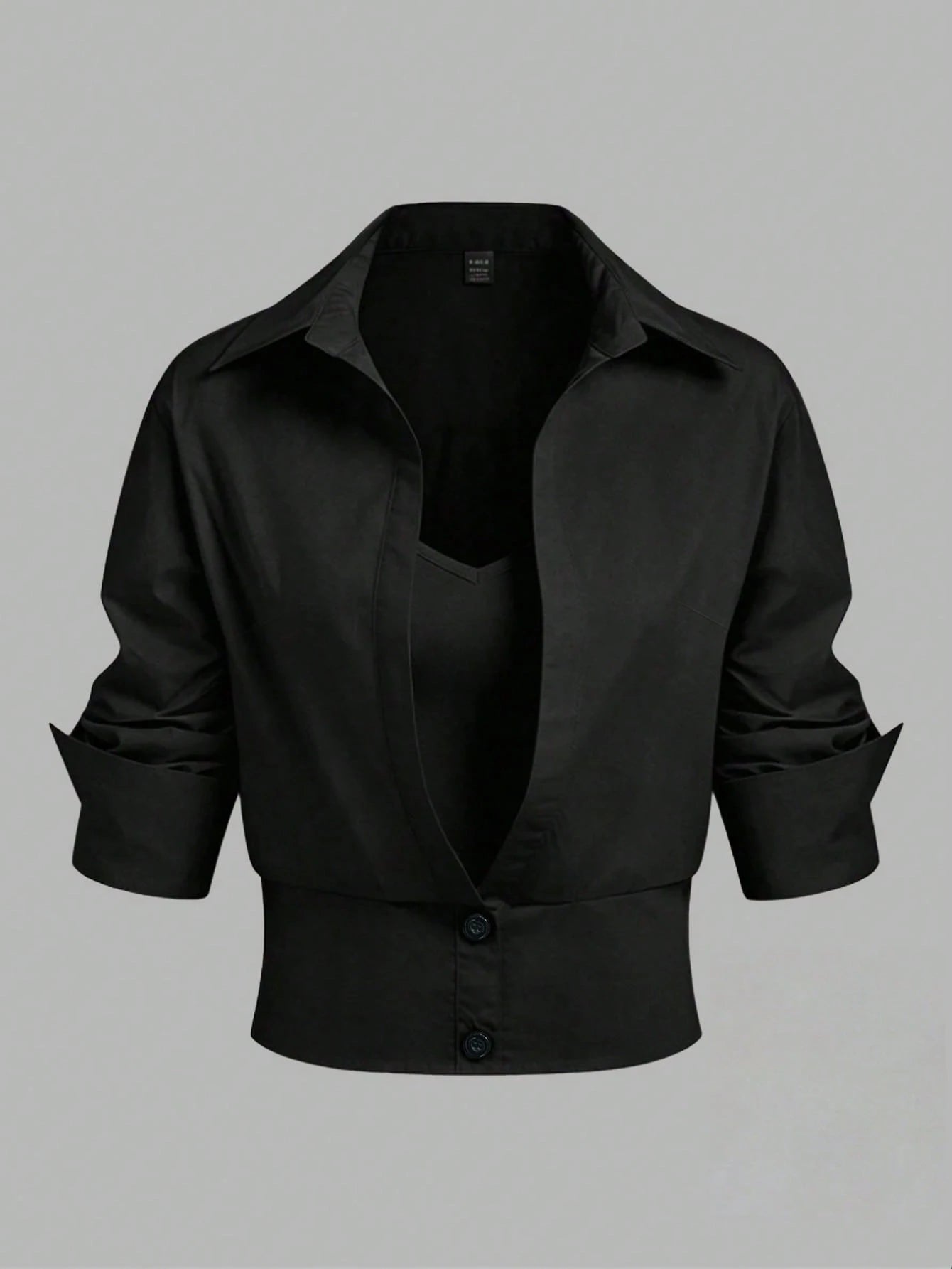 GlowEve CURVE Plus Size Designer Luxury Knit Patchwork Slim Fit Blouse Shirt, Summer Casual Outing And Commute Workwear Top Fall