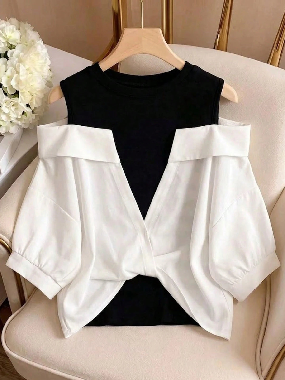 GlowEve Women's 2 In 1 Embroidered Blouses, Summer Vacation