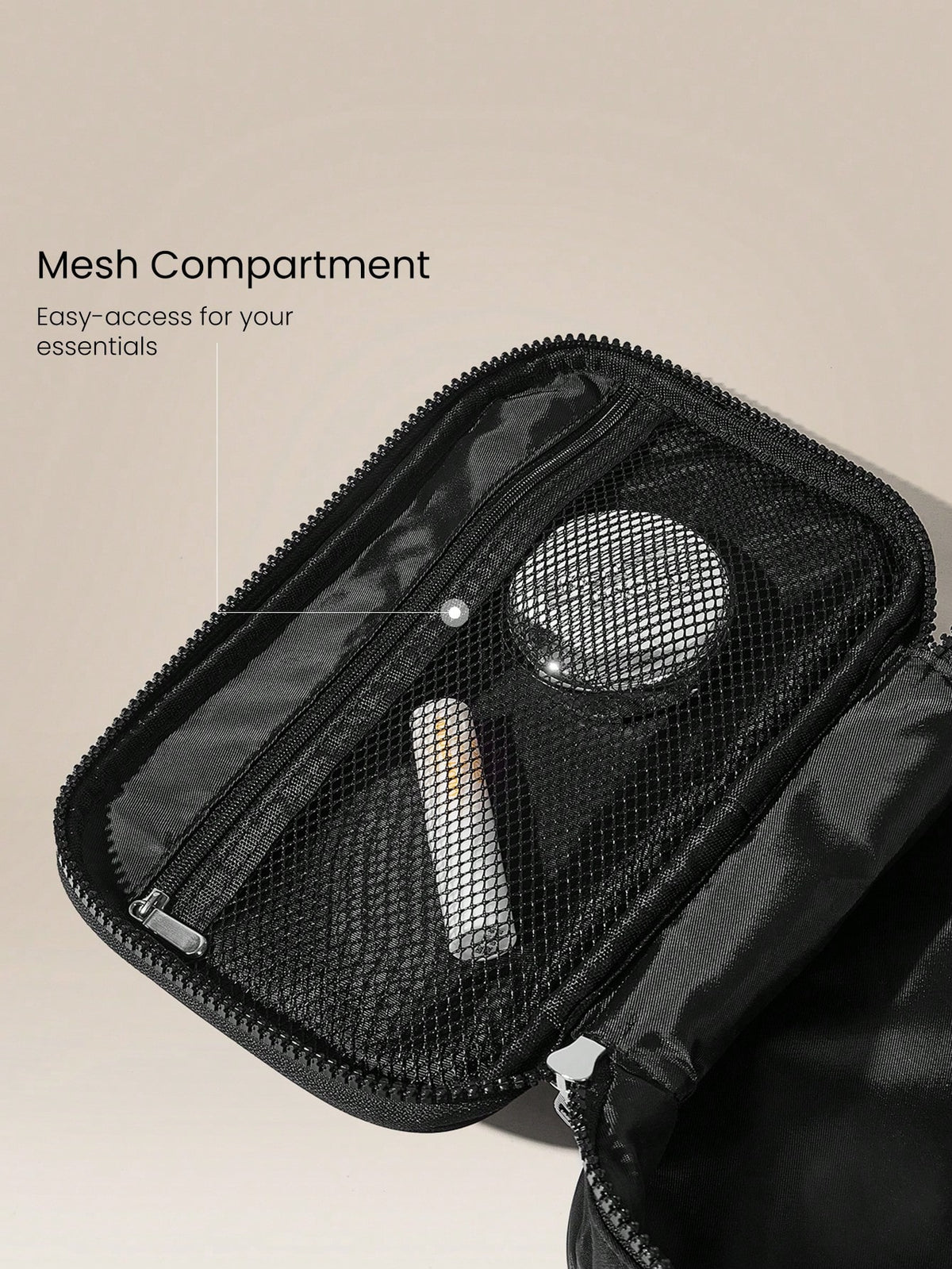 GLOWMODE 3L Sport Large Capacity Water-Repellant Essentials Zippered Kit Storage Bag Daily Casual Travel Trip