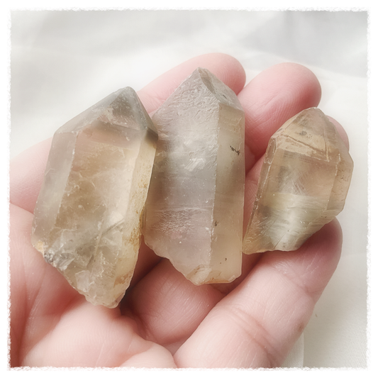 Golden Quartz with Brookite and Silver Rutile - Song of Stones