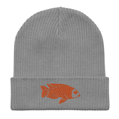 Goofy Goldfish Organic Ribbed Beanie