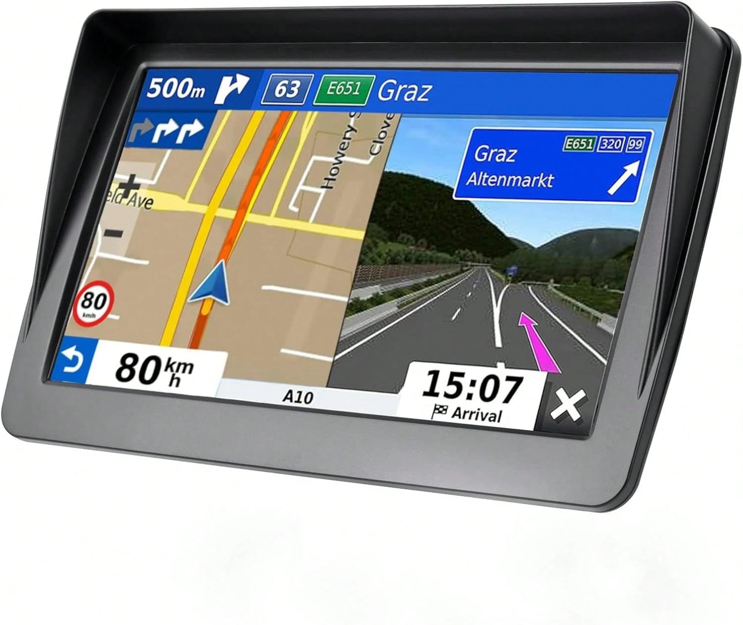 GPS Navigation For Car,7 Inch GPS Navigation System,GPS Navigator 2026 Maps Updates- For Car Truck RV,Speed &Amp; Red Light Warning,Turn-By-Turn Voice Guidance For All Cars