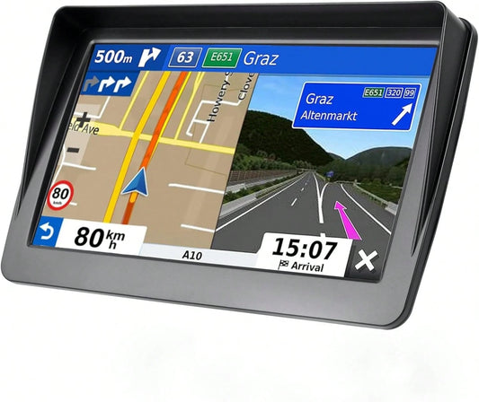 GPS Navigation For Car,7 Inch GPS Navigation System,GPS Navigator 2026 Maps Updates- For Car Truck RV,Speed &Amp; Red Light Warning,Turn-By-Turn Voice Guidance For All Cars