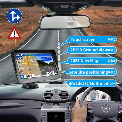 GPS Navigation For Car,7 Inch GPS Navigation System,GPS Navigator 2026 Maps Updates- For Car Truck RV,Speed &Amp; Red Light Warning,Turn-By-Turn Voice Guidance For All Cars