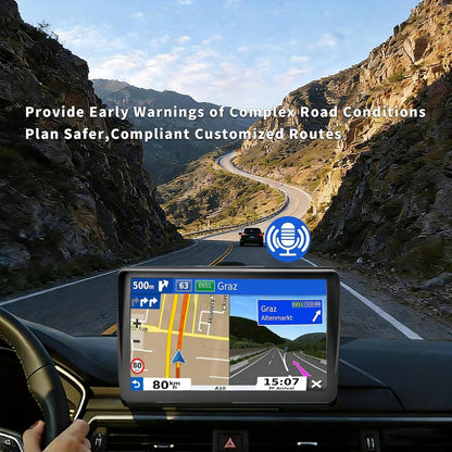GPS Navigation For Car,7 Inch GPS Navigation System,GPS Navigator 2026 Maps Updates- For Car Truck RV,Speed &Amp; Red Light Warning,Turn-By-Turn Voice Guidance For All Cars