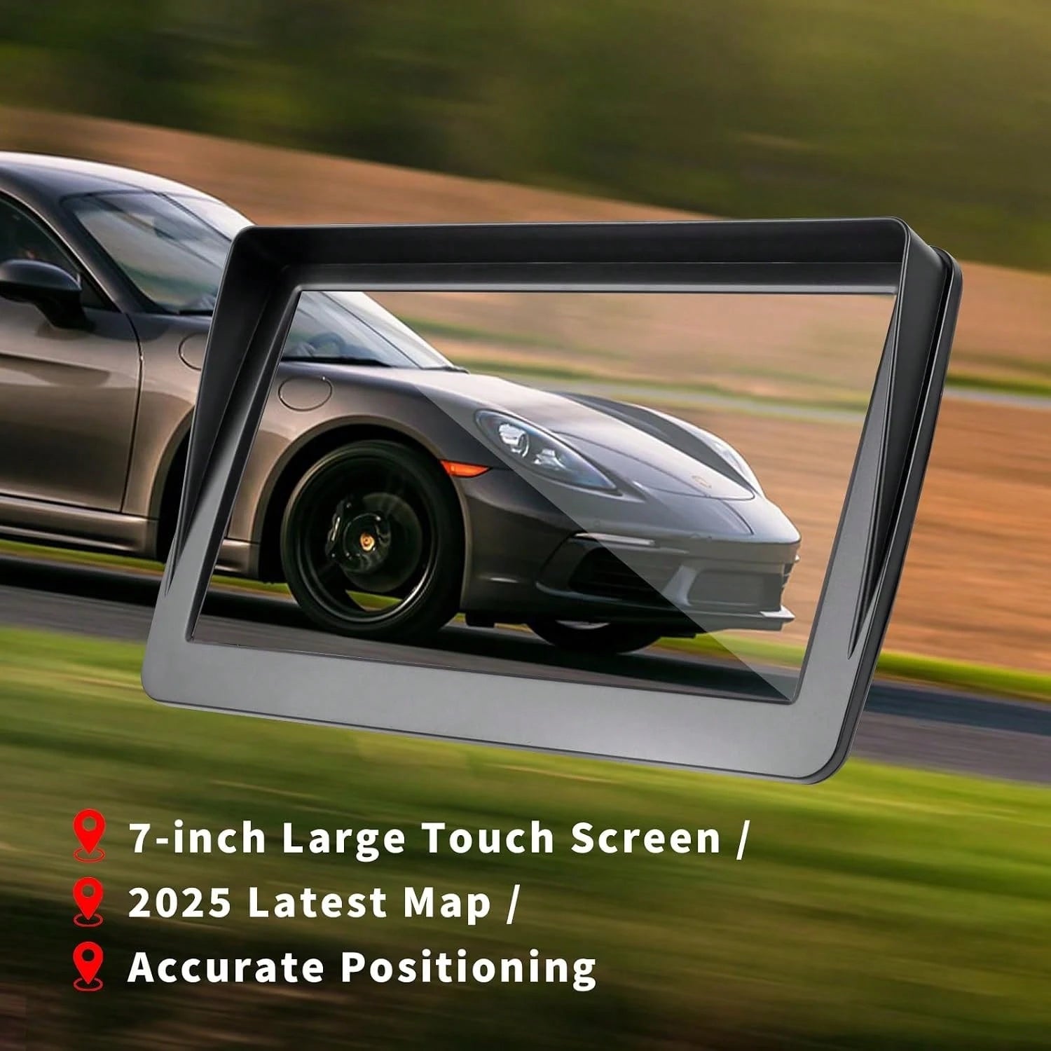 GPS Navigation For Car,7 Inch GPS Navigation System,GPS Navigator 2026 Maps Updates- For Car Truck RV,Speed &Amp; Red Light Warning,Turn-By-Turn Voice Guidance For All Cars