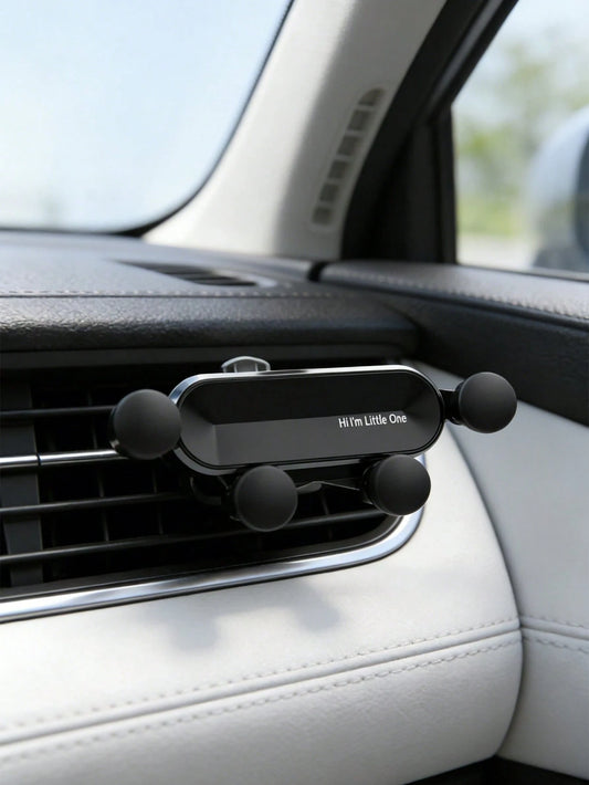 Gravity Car Air Vent Phone Holder, Cell Phone Holder For Car With Metal Hook Clip, Hands-Free One-Hand Operation Phone Mount, 360° Rotation Adjustable Vent Clip Cradle, Universal Fit For All Smartphon