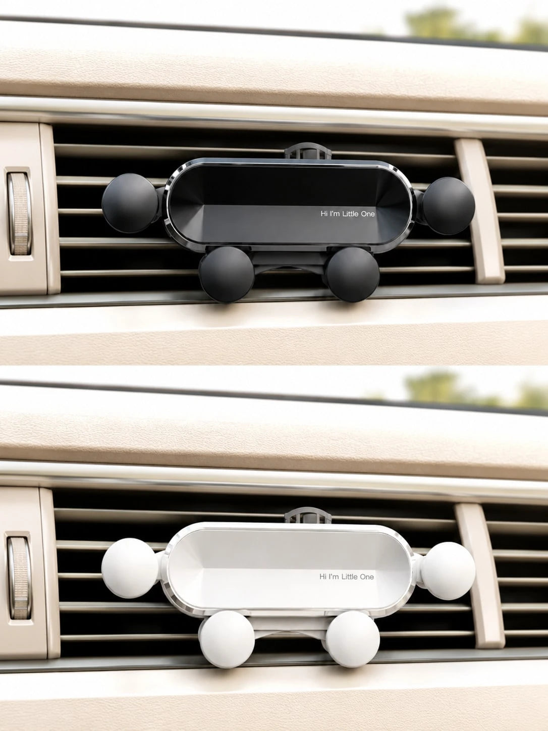 Gravity Car Air Vent Phone Holder, Cell Phone Holder For Car With Metal Hook Clip, Hands-Free One-Hand Operation Phone Mount, 360° Rotation Adjustable Vent Clip Cradle, Universal Fit For All Smartphon