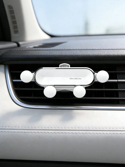 Gravity Car Air Vent Phone Holder, Cell Phone Holder For Car With Metal Hook Clip, Hands-Free One-Hand Operation Phone Mount, 360° Rotation Adjustable Vent Clip Cradle, Universal Fit For All Smartphon