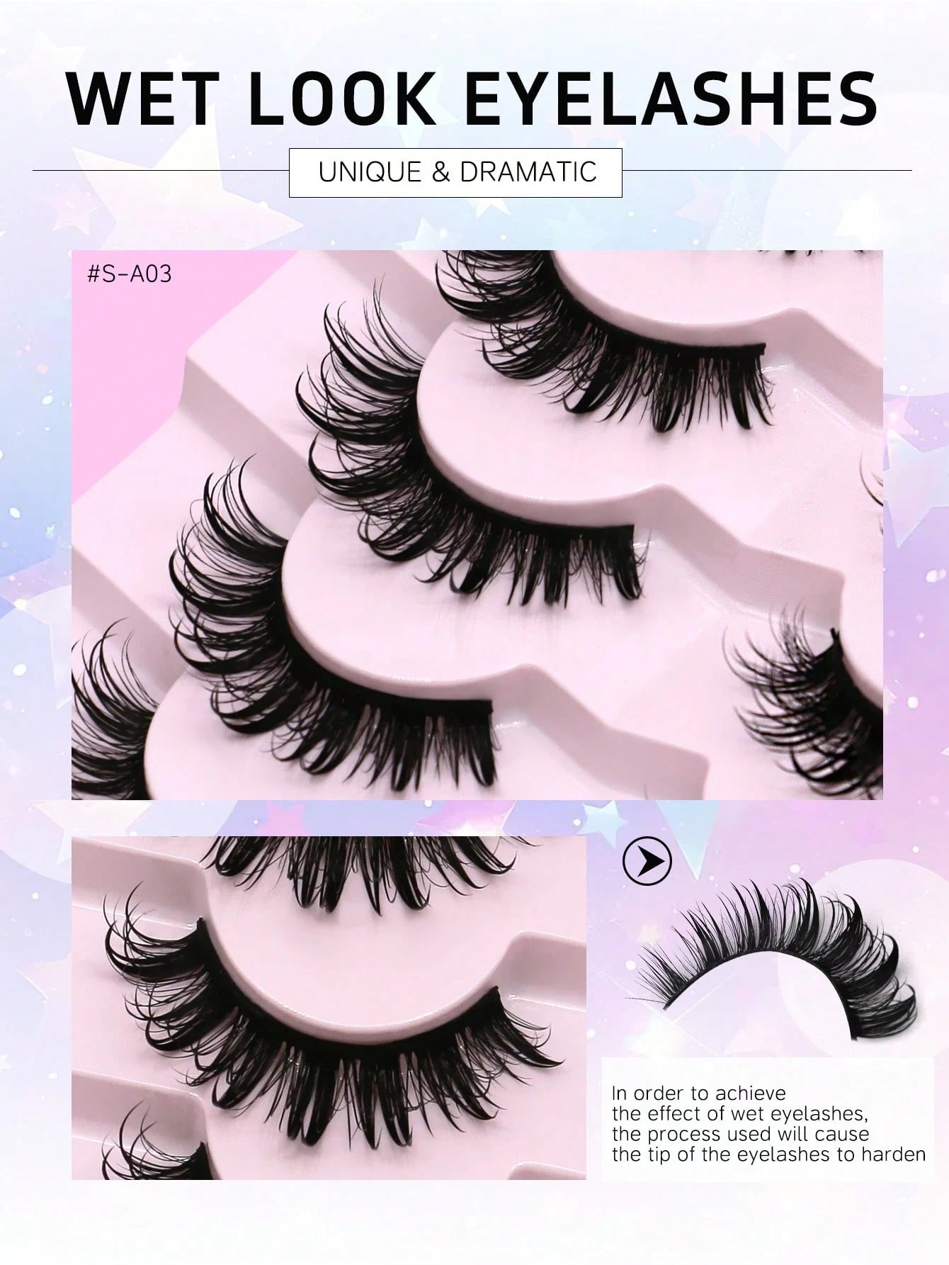 GROINNEYA 7 Pairs Comfortable Cat Eye False Eyelashes, Fluffy Soft Faux Mink Lashes 15mm Long, Natural & Thick Full Strip Lashes Suitable For Various Eye Shapes, Reusable, Ideal For Parties