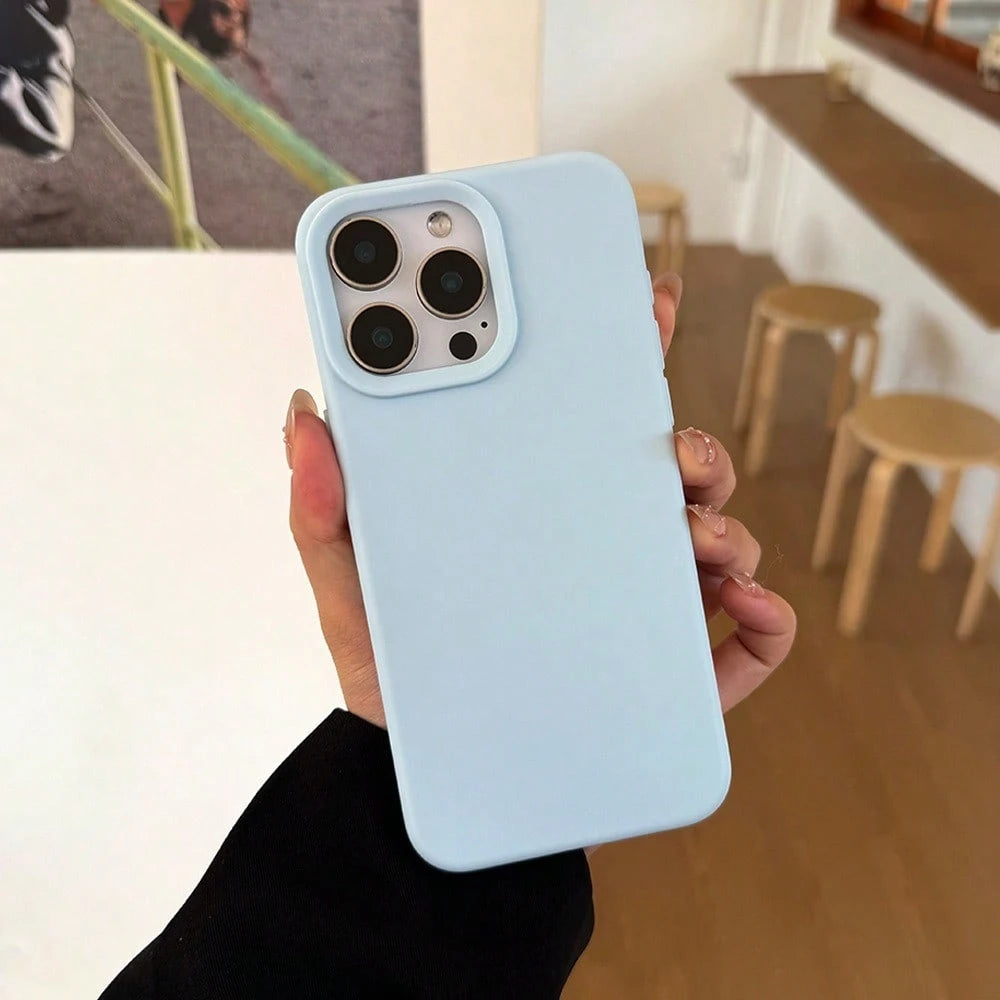 Grooved Button Design, High-Quality Liquid Silicone Phone Case, Compatible With 17 AIR 16 15 14 13 12 11 Pro Max, Soft Waxy Touch, Skin-Friendly And Comfortable.