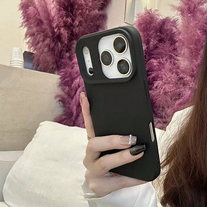 Grooved Button Design, High-Quality Liquid Silicone Phone Case, Compatible With 17 AIR 16 15 14 13 12 11 Pro Max, Soft Waxy Touch, Skin-Friendly And Comfortable.