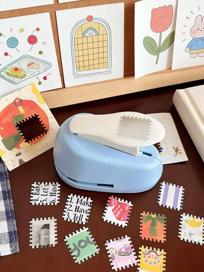 Handheld Decorative Punch And Embossing Tool- Designed With Beautiful Floral Patterns, Ideal For Making Scrapbooks, Journals, Cards, Photography, Album Materials And Journal Decorations