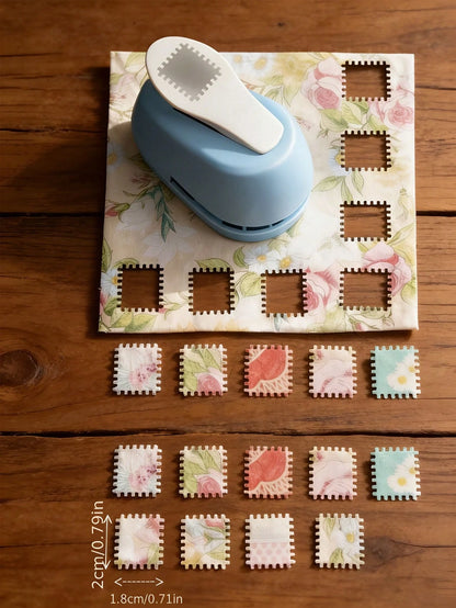 Handheld Decorative Punch And Embossing Tool- Designed With Beautiful Floral Patterns, Ideal For Making Scrapbooks, Journals, Cards, Photography, Album Materials And Journal Decorations