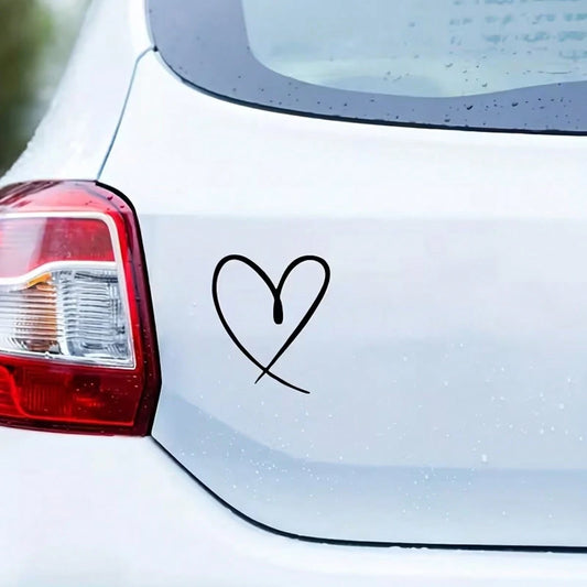 Heart-Shaped Vinyl Stickers- Window Stickers, Laptop Stickers, Wall Stickers, Car Stickers- Car Decoration Stickers