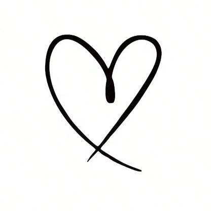 Heart-Shaped Vinyl Stickers- Window Stickers, Laptop Stickers, Wall Stickers, Car Stickers- Car Decoration Stickers