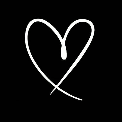 Heart-Shaped Vinyl Stickers- Window Stickers, Laptop Stickers, Wall Stickers, Car Stickers- Car Decoration Stickers