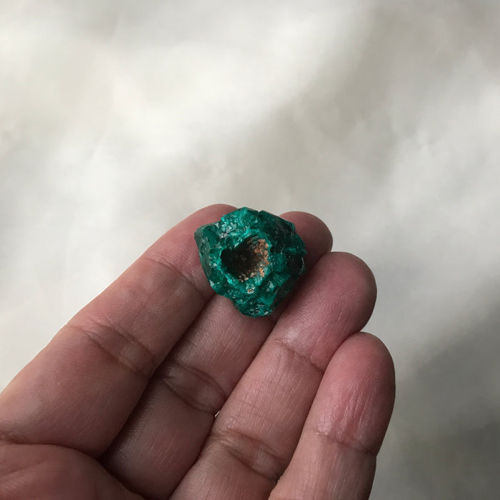 Heart Spiral Emerald Dioptase Crystal