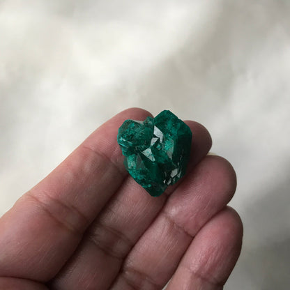 Heart Spiral Emerald Dioptase Crystal
