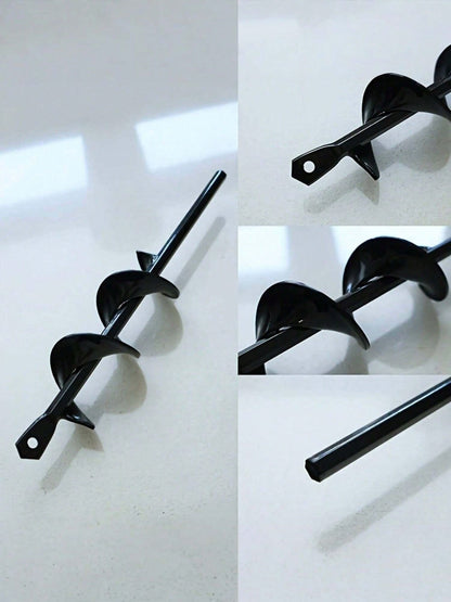 Heavy-Duty Garden Auger Drill Bits| High-Strength Steel Earth Augers Available In Single/Multi-Pack| 3/8" Hex Shank, Compatible With Manual & Power Tools For Planting, Post Hole Digging And Soil Mix