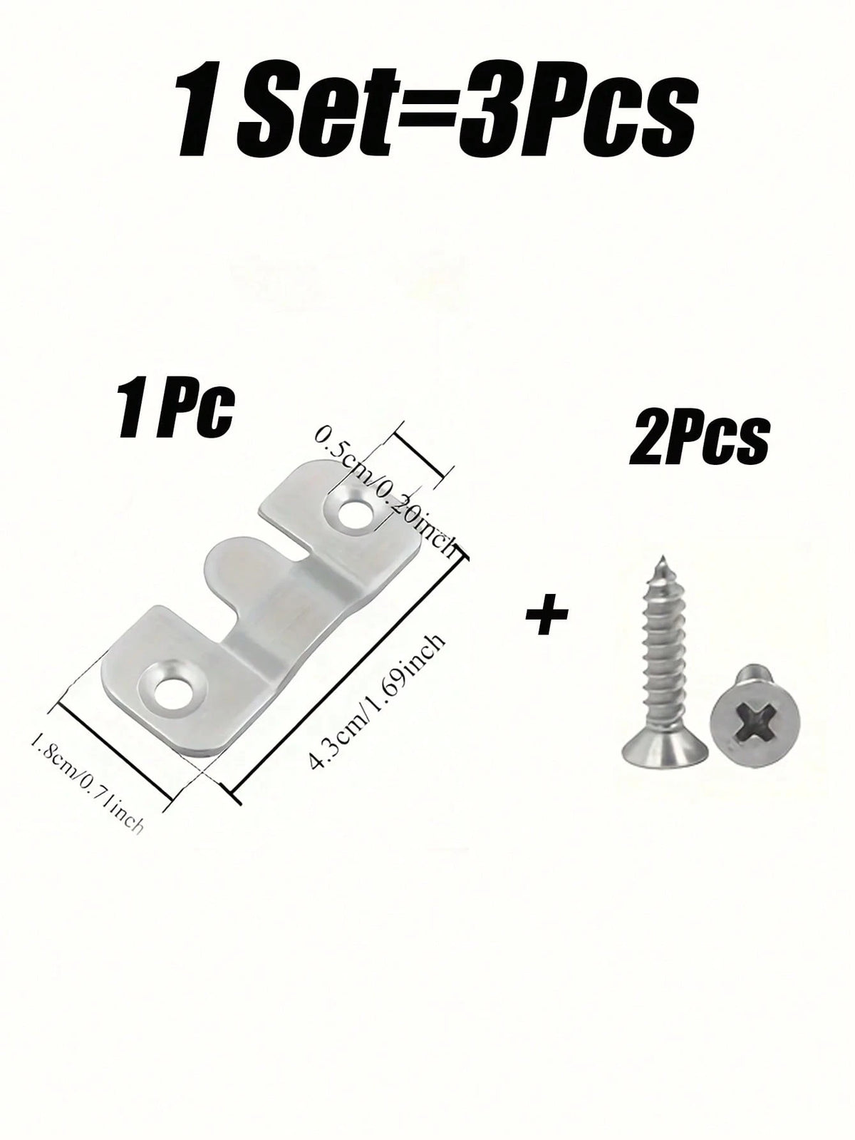 Heavy Duty Stainless Steel Mounting Bracket| Recessed Interlocking Hooks With Screws, Suitable For Furniture And Bed Corners| Corrosion-Resistant Wall Hardware For Frames And Gallery Displays