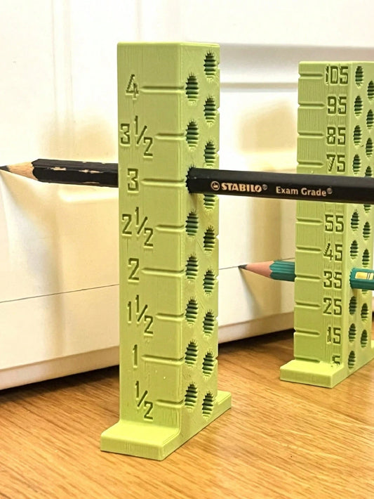Height Marking Gauge (5–105mm), Multi-Function Marking Locator, Wall Level Height Positioning Tool, Woodworking DIY Marking Tool, Compact Portable Height Ruler, Pencil Insert Vertical Bar With Double