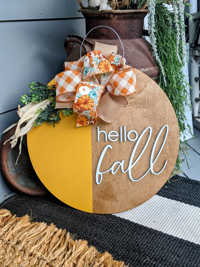 Hello Fall Door Hanger